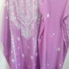 Purple Hand-Embroidered 3PC Summer Lawn Dress - Image 2