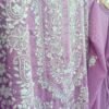 Purple Hand-Embroidered 3PC Summer Lawn Dress - Image 3