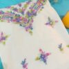 Off White-2pc Summer Lawn Hand Embroidery - Image 2