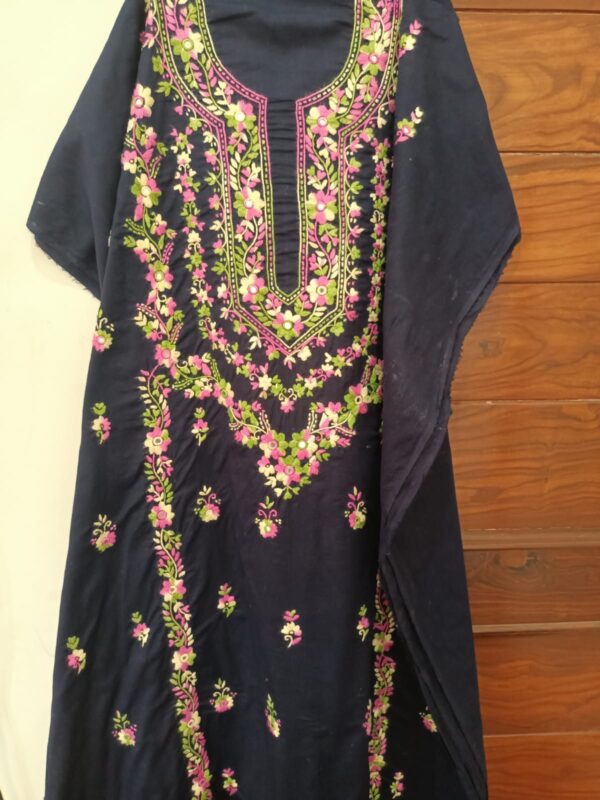 Black Kurta Trouser- Unstitched - Image 3